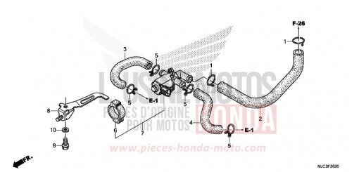 VALVE COMMANDE INJECTION D'AIR CBR600RAD de 2013